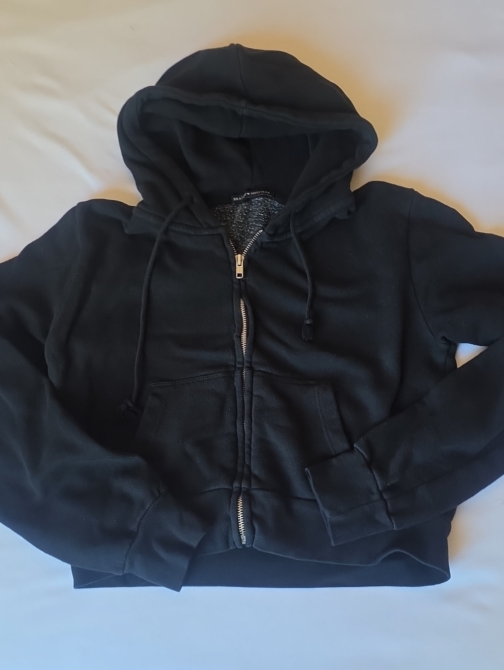 Brandy Melville Black  Zip Hoodie